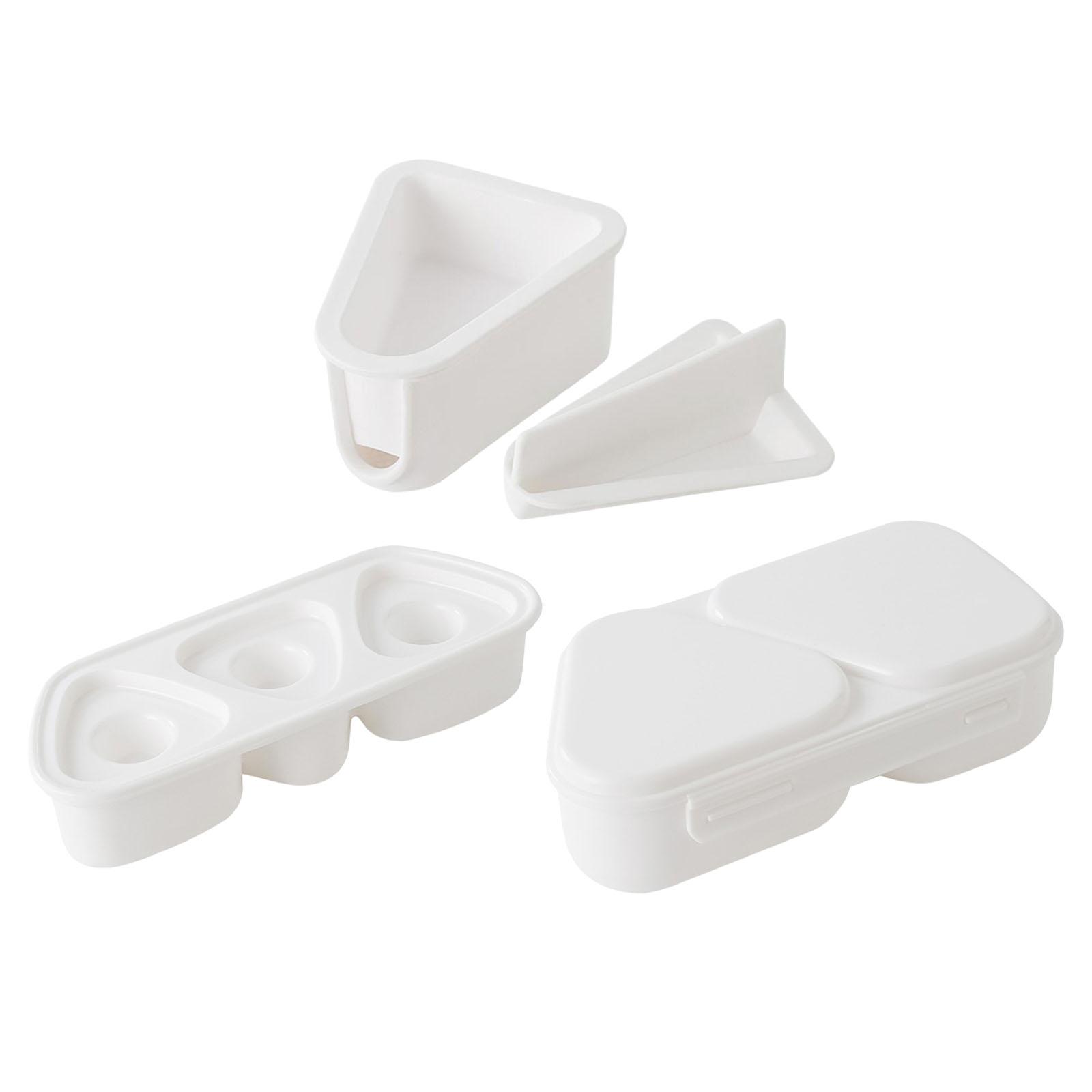 Food Storage Utensils - 三角形おにぎりメーカー子供用家庭用食品保存器具ツール容器弁当箱日本製三角形おにぎりケース
