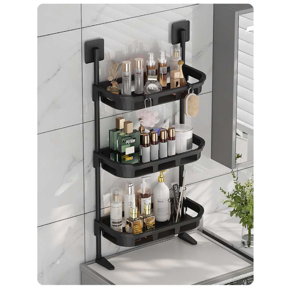 Food Storage Types - 縦型プラスチック製収納ラック,食器棚,整理棚,3段,新品