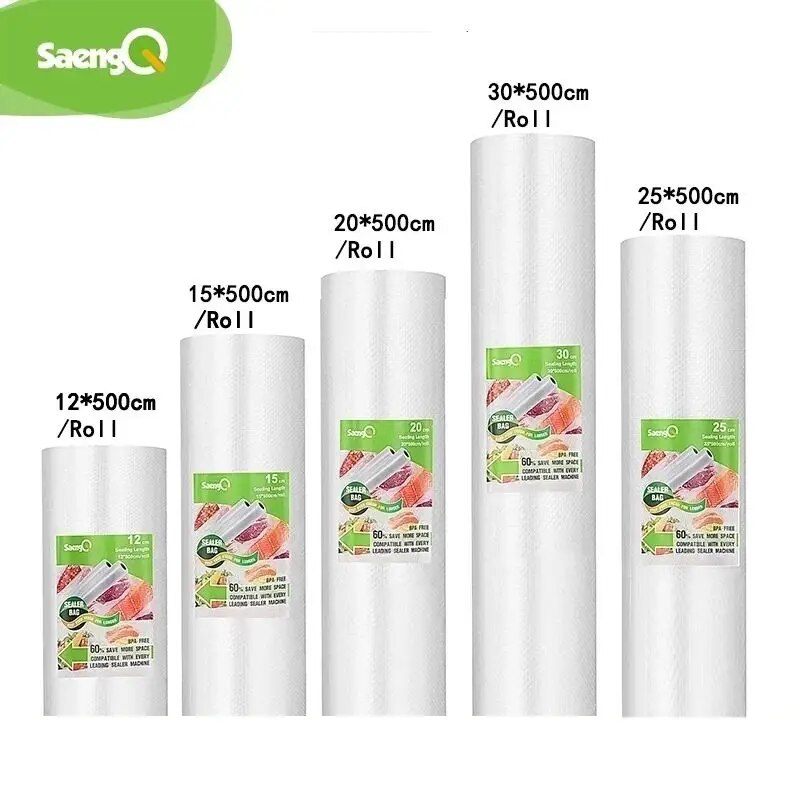 Vacuum Sealer Bag - SaengQ 食品用真空バッグ真空シーラー食品新鮮な長期保存 12 + 15 +