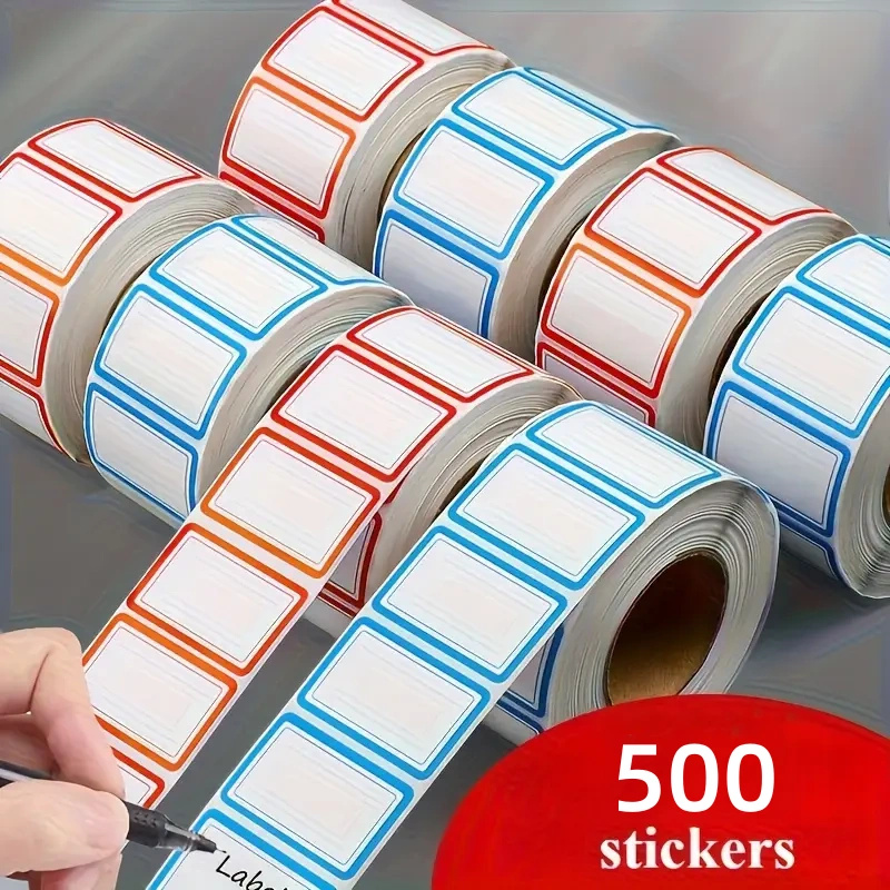 Food Storage Utensils - 500枚 冷凍ラベルステッカー 残留物なし 防水&耐油性 冷凍庫 冷蔵庫