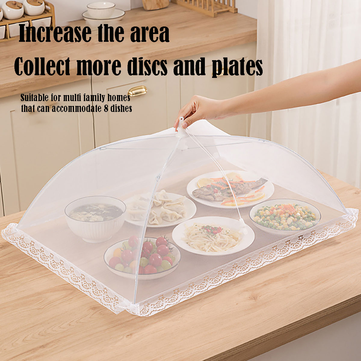 Food Storage Long Term - 食品カバーメッシュ折りたたみ洗えるハエテーブルカバー防虫保護皿カバーホームキッチン収納アクセサリー
