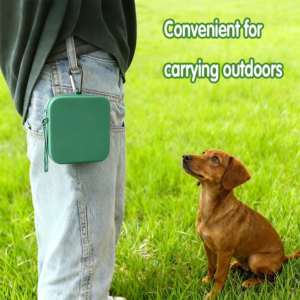 Food Storage For Dog - シリコン製の犬用フードバッグ、多機能大容量収納バッグと持ち上げ用ロープ付き