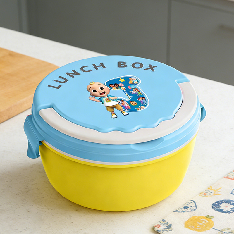 Food Storage Usa - Cocomelons ランチボックス ポータブル弁当食事ケース ボーイズ フルーツ食品収納ボックス 電子レンジ