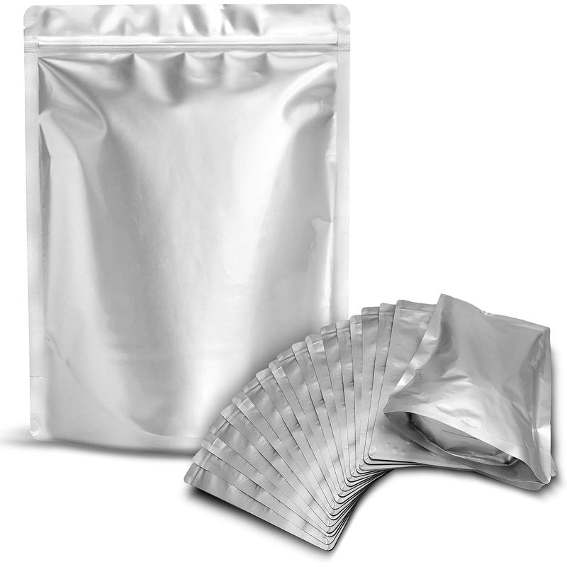 Food Storage Long Term - 25枚入りマイラーバッグ - 10インチx14インチの気密真空シール可能なマイラーバッグ、長期食品保存用 HJ