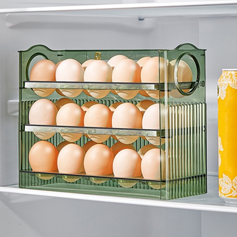 Food Storage Types - 1Pc 卵収納ボックス冷蔵庫のサイドドア収納オーガナイザーキッチンリバーシブル特別な卵収納トレイキッチンアクセサリー