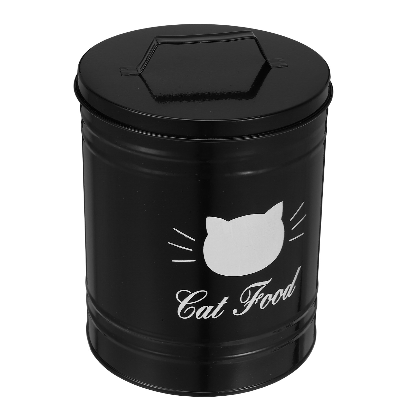 Food Storage For Dog - 鉄製ペットフード保存容器 密閉設計 犬用おやつ容器 猫フードジャー 防錆加工 滑らかな表面で拭き取り簡単