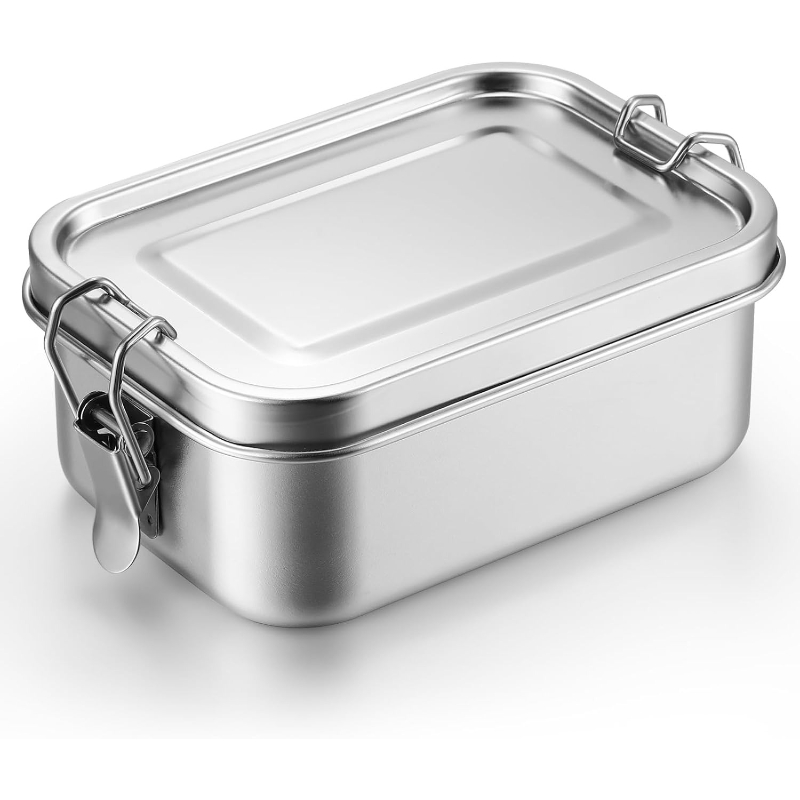 ステンレス製食品保存容器 蓋付き ランチボックス 冷蔵庫オー - Food Storage Utensils のレビューと価格