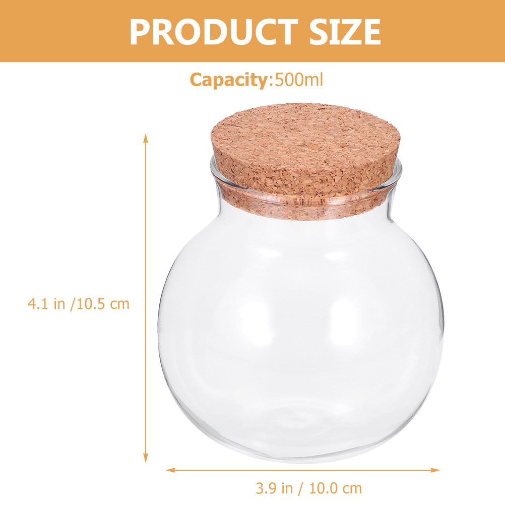 高品質ガラスキャニスター、無垢材の蓋とコルク栓付き、気密性の - Food Storage With Glass Lids のレビューと価格