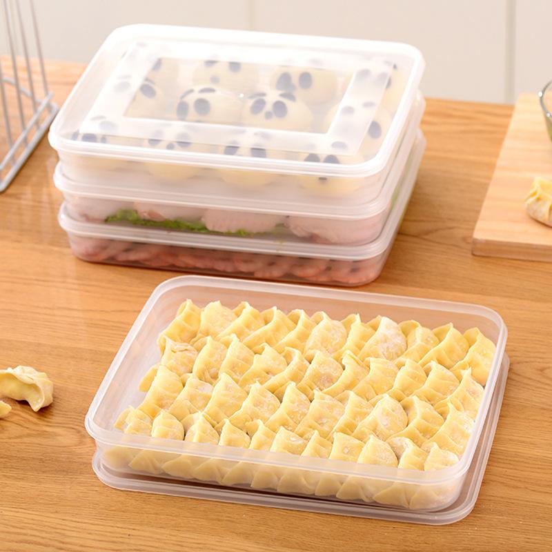 透明なキッチン収納ボックス 冷蔵庫オーガナイザー 食品グレー - Food Storage Cupboard のレビューと価格