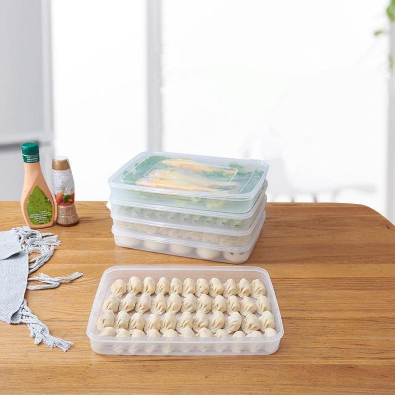 透明なキッチン収納ボックス 冷蔵庫オーガナイザー 食品グレー - Food Storage Cupboard のレビューと価格