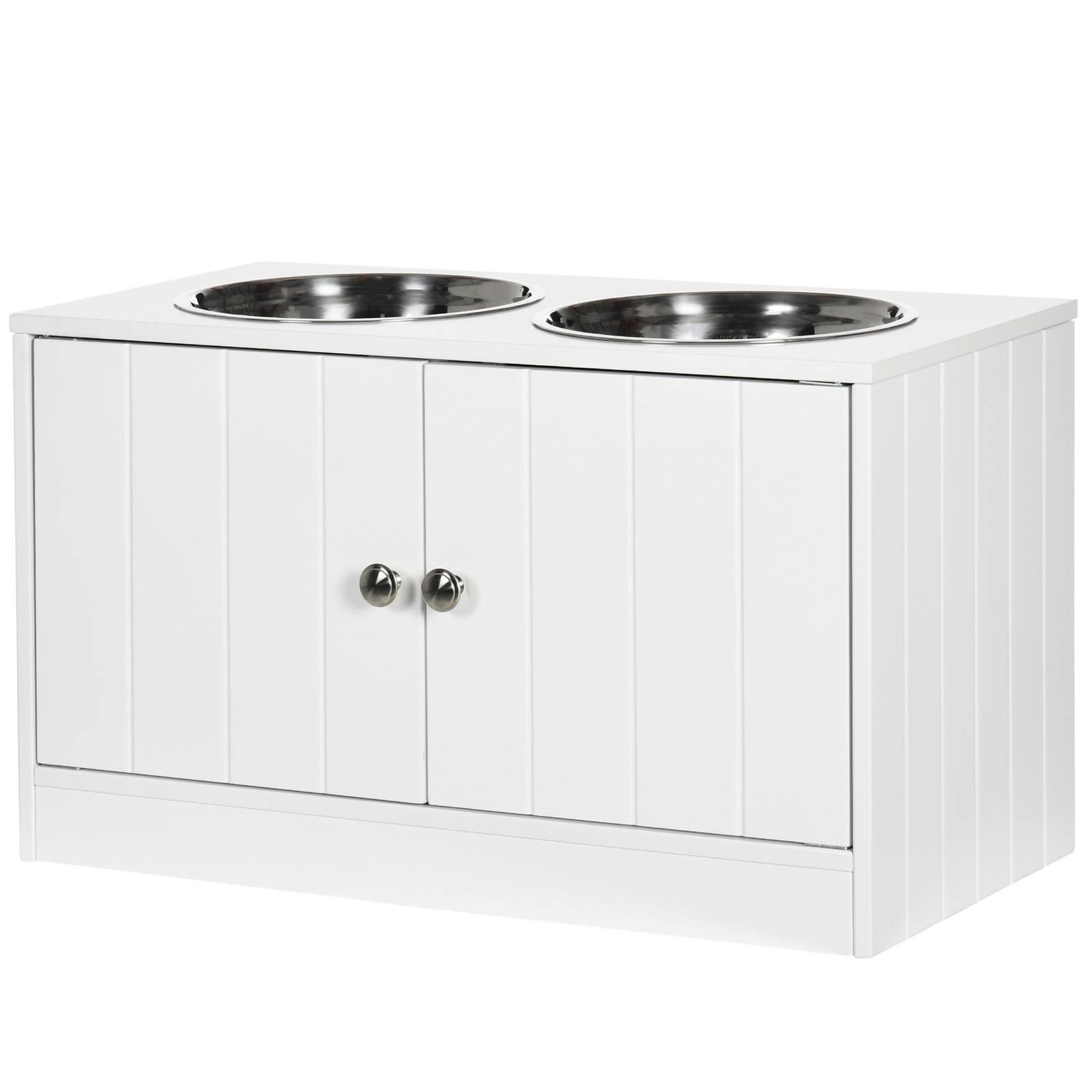 磁気ドア付きドッグフード収納キャビネット＆犬用給餌ステーショ - Food Storage For Dog のレビューと価格