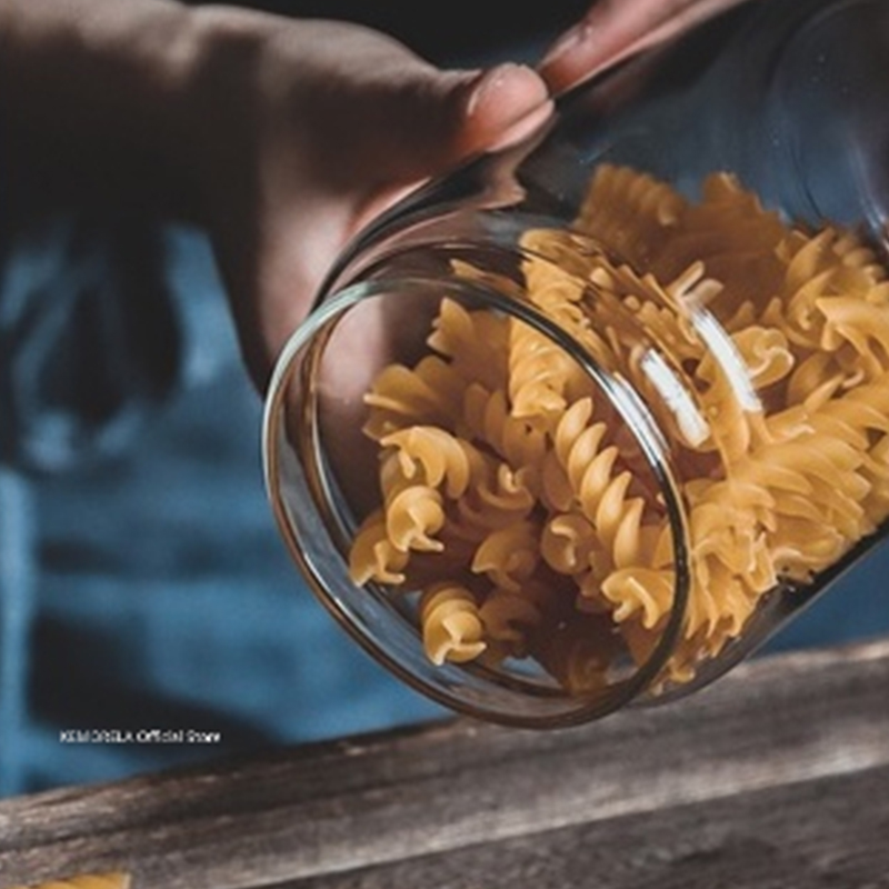 木製蓋ガラス気密キャニスターキッチン収納ボトル瓶食品容器穀物 - Food Storage With Glass Lids のレビューと価格