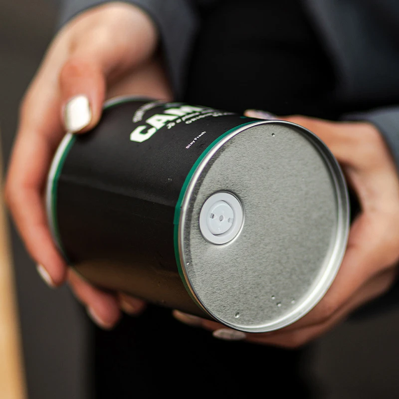 1pc コーヒー豆密封保管缶ポータブルキャンプ用ブリキ箱食品 - Food Storage Cupboard のレビューと価格
