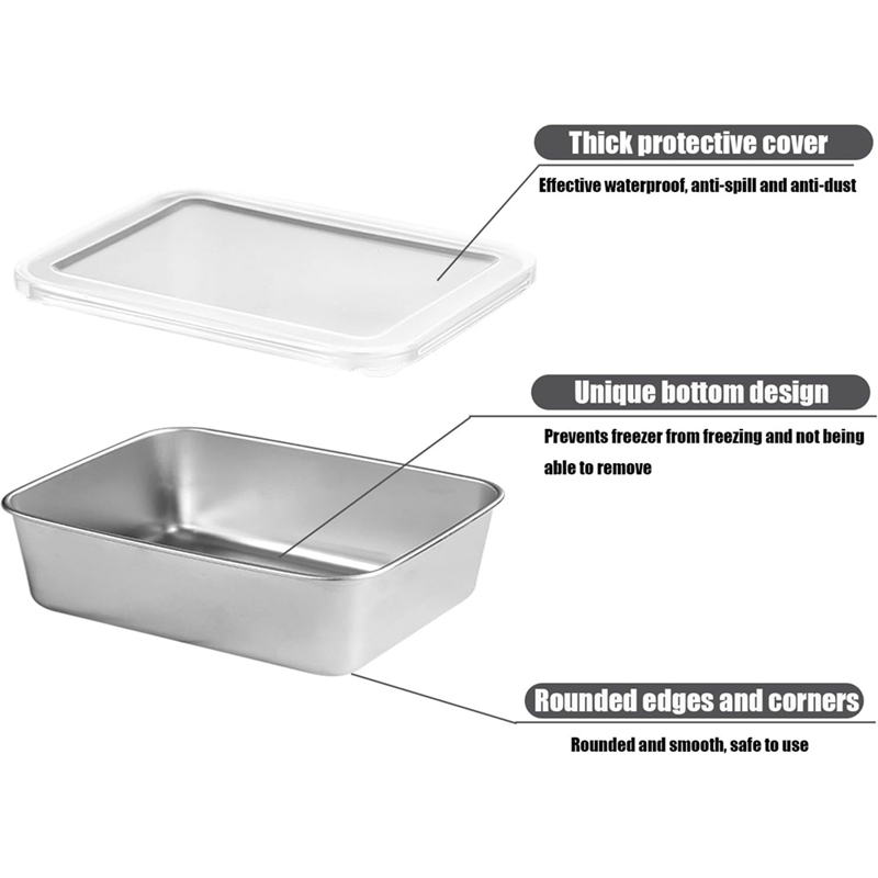 ステンレス製食品保存容器、食品保存弁当箱、漏れ防止シリコン蓋 - Food Storage Usa のレビューと価格