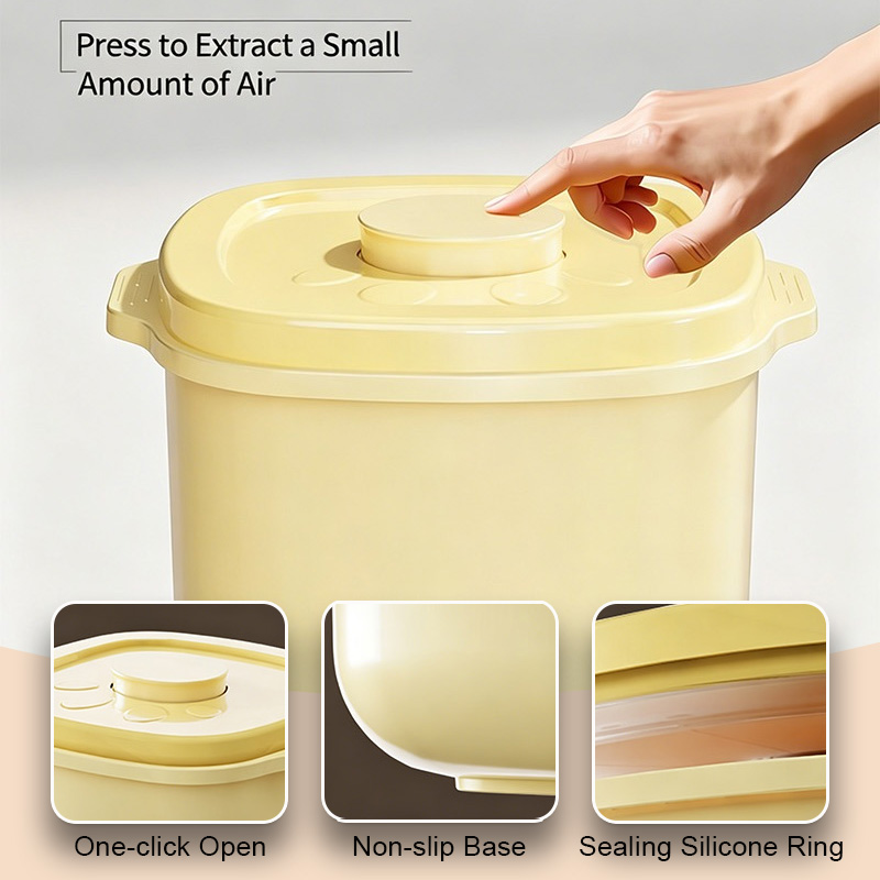 1PC 2.5/5/10L 真空密封ペットフード収納バケツ耐 - Food Storage For Dog のレビューと価格