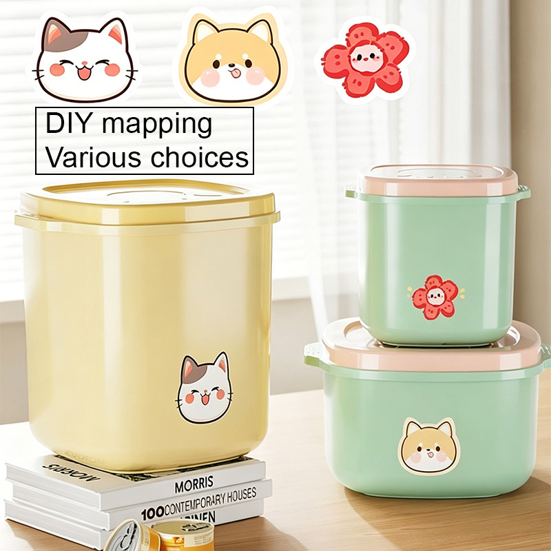 1PC 2.5/5/10L 真空密封ペットフード収納バケツ耐 - Food Storage For Dog のレビューと価格