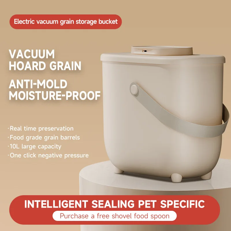 真空ペットフード保存容器電気負圧大容量防湿防虫密閉バケツ猫犬 - Food Storage For Dog のレビューと価格