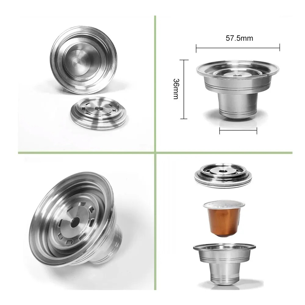 カプセルコンバーターフィルター 再利用可能なコーヒーポッドア - Delonghi Espresso Magnifica のレビューと価格