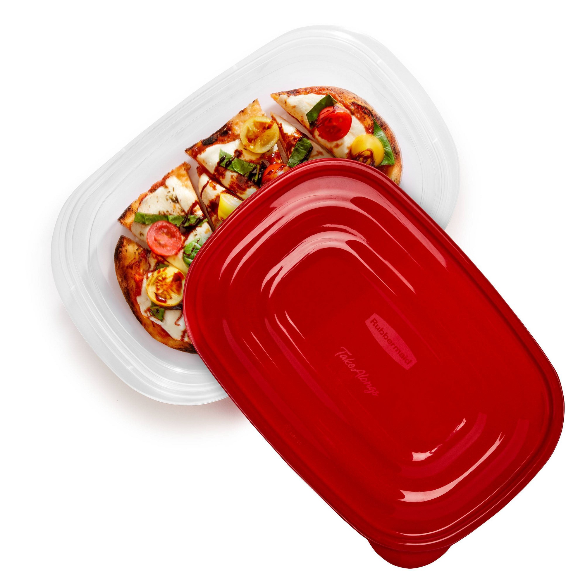 赤い長方形の食品保存容器3個（蓋付き）、4カップ用の再利用可 - Food Storage Prep Containers のレビューと価格