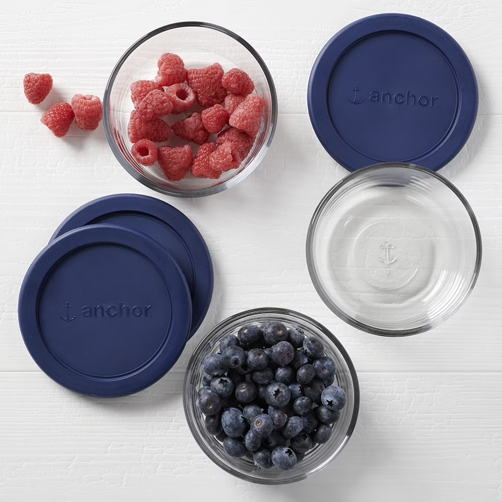 アンカーホッキング ガラス製食品保存容器 蓋付き、2カップサ - Food Storage With Glass Lids のレビューと価格