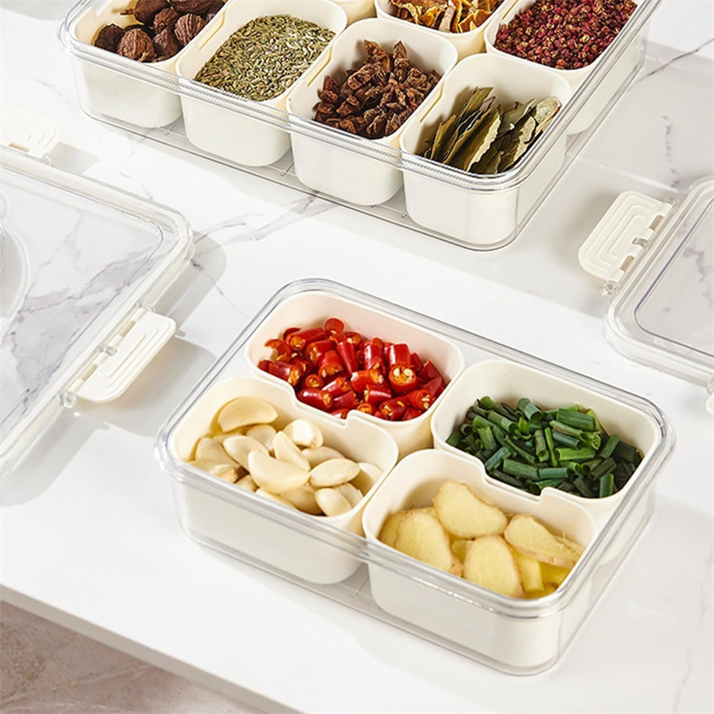 ポータブル食品保存箱、スナック収納ボックス、蓋付き4つのコン - Food Storage Cupboard のレビューと価格