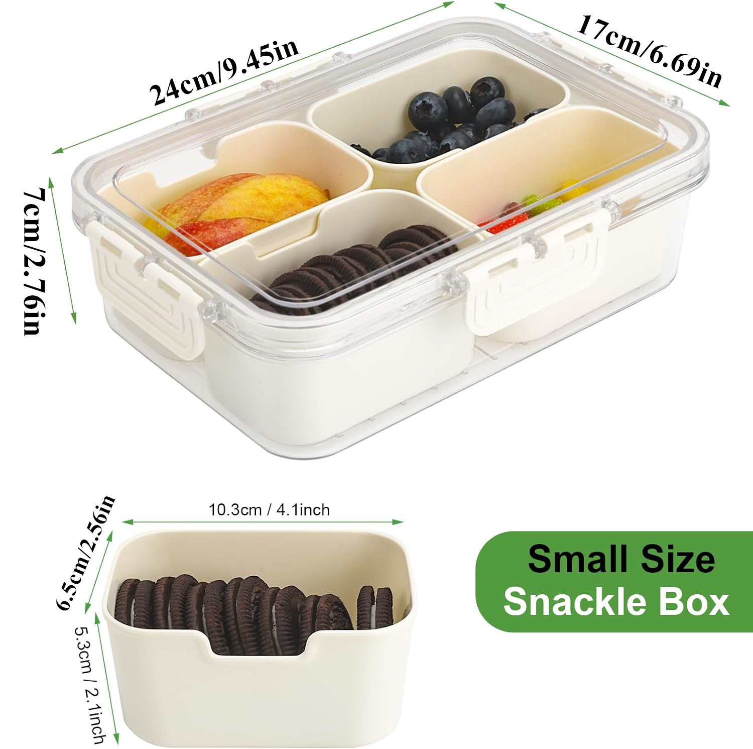 ポータブル食品保存箱、スナック収納ボックス、蓋付き4つのコン - Food Storage Cupboard のレビューと価格