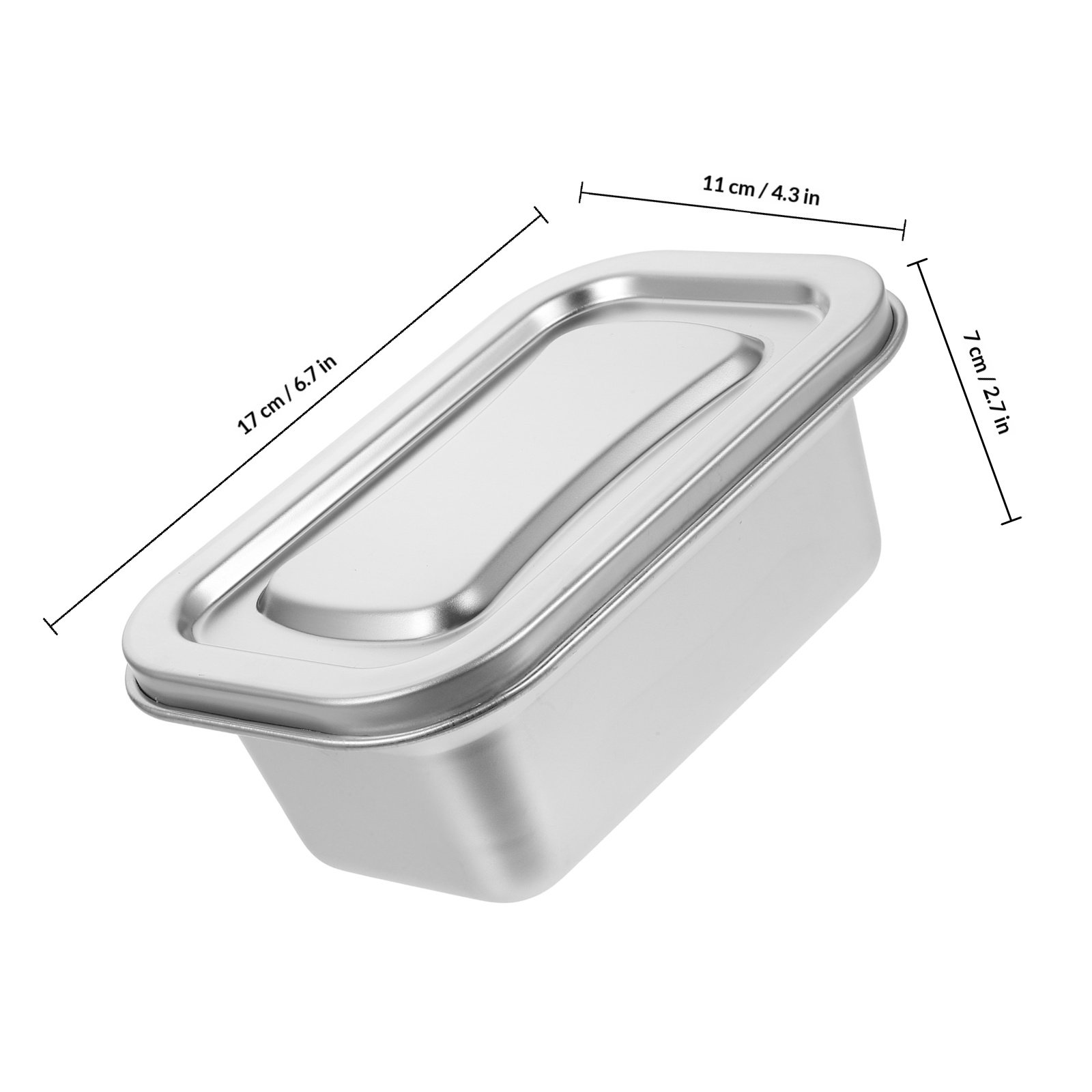 便利なアイスクリーム容器 ステンレス製冷凍庫ボックス 蓋付き - Food Storage Long Term のレビューと価格