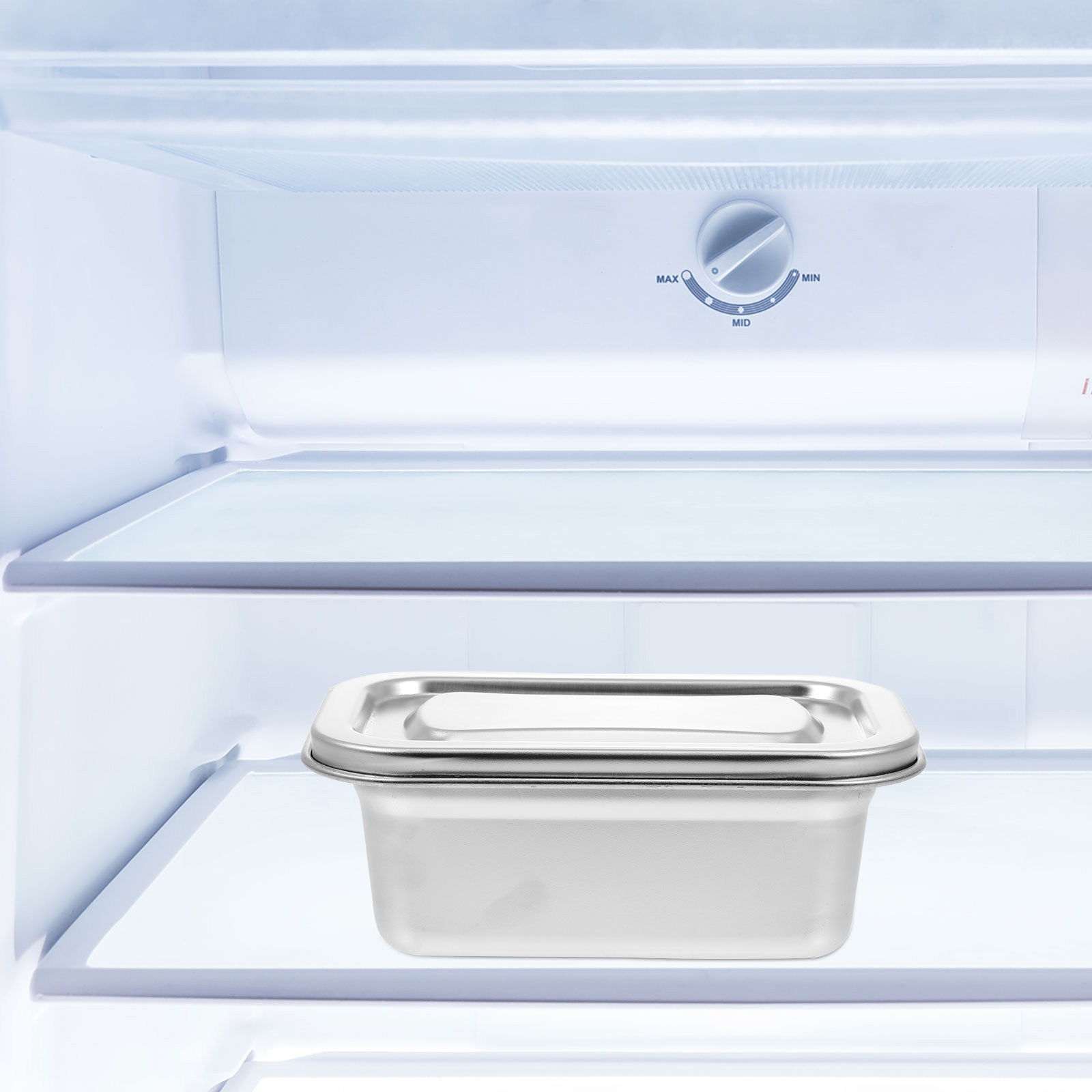 便利なアイスクリーム容器 ステンレス製冷凍庫ボックス 蓋付き - Food Storage Long Term のレビューと価格
