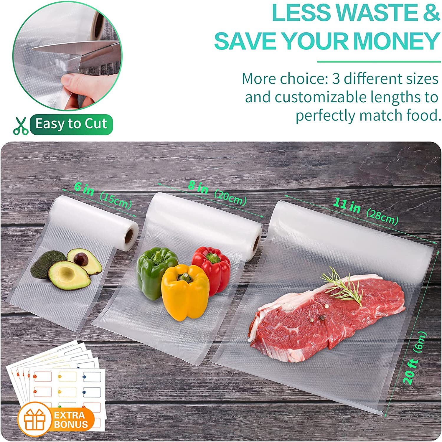 キッチンバッグ 真空食品用 真空シーラーバッグ ソウヴィッド - Vacuum Sealer Bag のレビューと価格