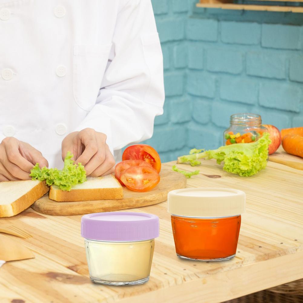食品保存瓶 ガラス製食品容器 6個入り ガラス製食品保存容器 - Food Storage With Glass Lids のレビューと価格