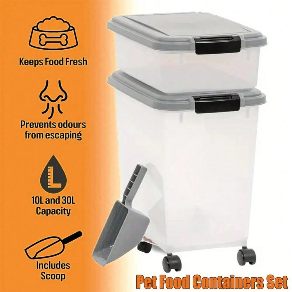 食品保存容器、30ポンドと11ポンドのコンボ、猫用フード保存 - Food Storage For Dog のレビューと価格
