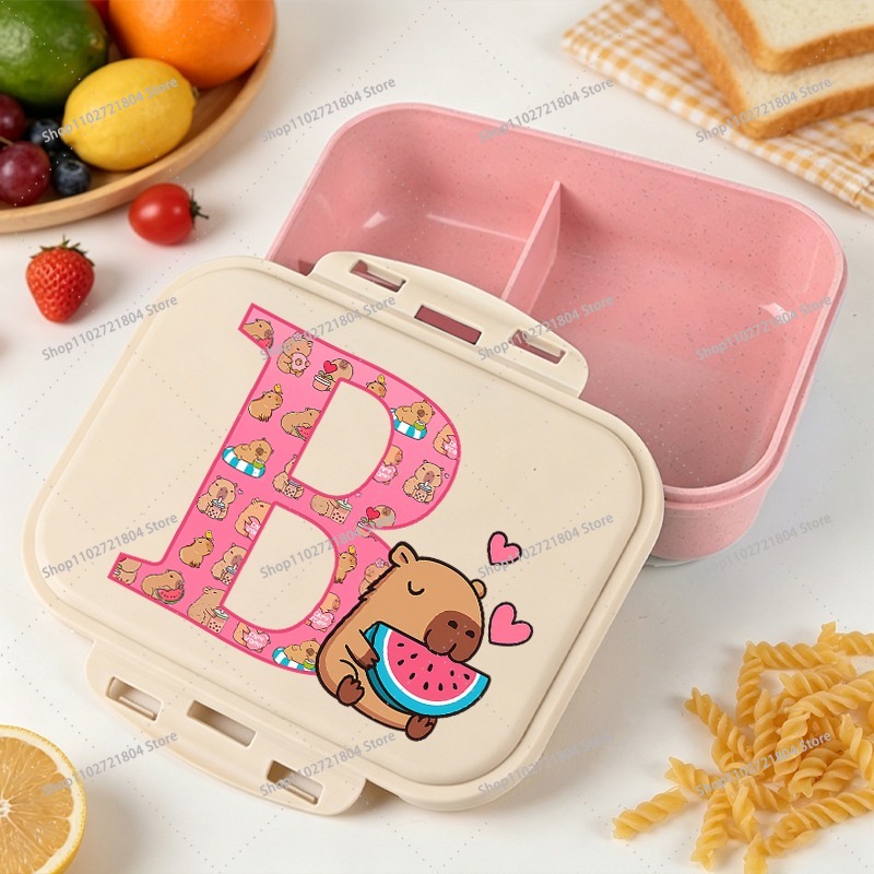 カピバラ大容量弁当箱 男の子 女の子向け アニメ漫画プリント - Food Storage Cupboard のレビューと価格