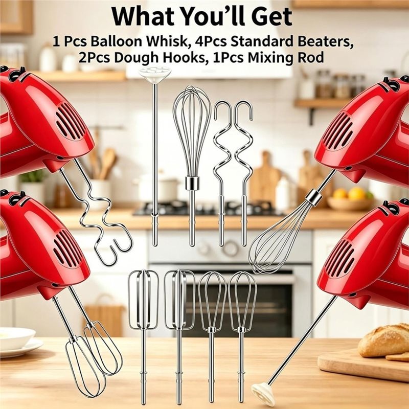 A92G HOT-ドウフック・ウィスク・ブレンディングロッド - Kitchenaid Mixer Hand Mixer のレビューと価格