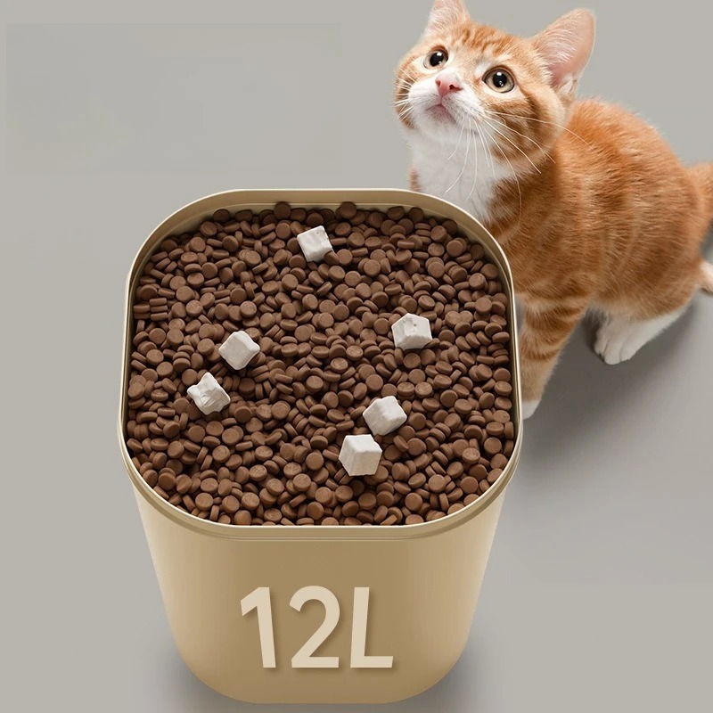 犬用真空ペットフード保存容器 密閉 防湿 防虫 不透明バレル - Food Storage For Dog のレビューと価格