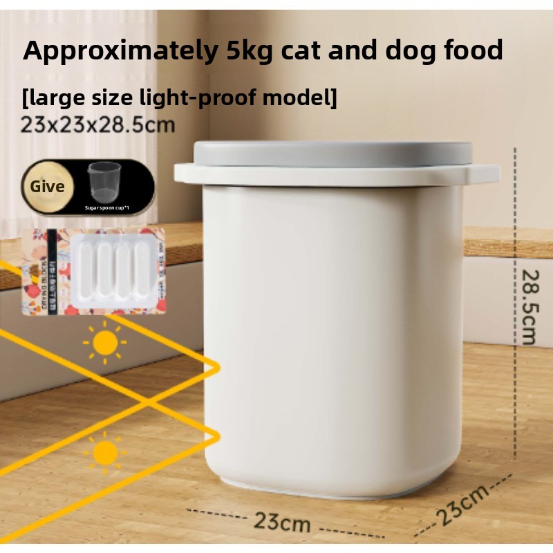 犬用真空ペットフード保存容器 密閉 防湿 防虫 不透明バレル - Food Storage For Dog のレビューと価格