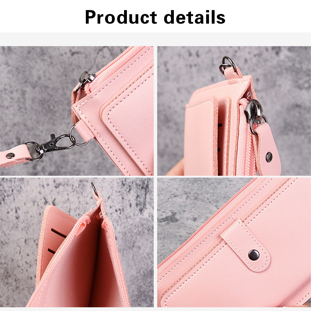 女性用ファッションPUレザー財布、カードバッグ、ハンドバッグ - Food Storage Notes のレビューと価格