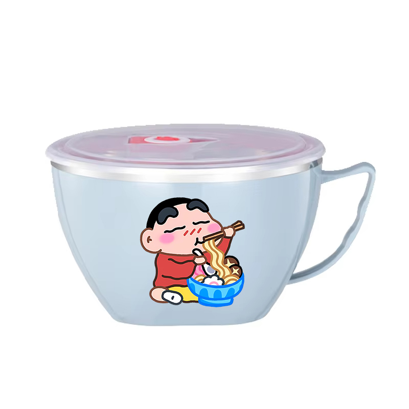 クレヨンしんちゃんヌードルボウル大容量ステンレスボウル二層熱 - Food Storage Utensils のレビューと価格