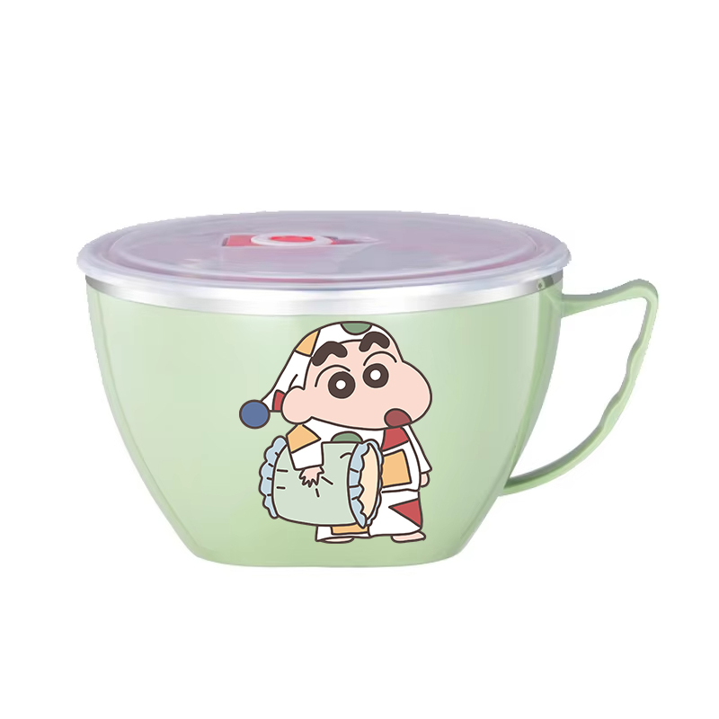 クレヨンしんちゃんヌードルボウル大容量ステンレスボウル二層熱 - Food Storage Utensils のレビューと価格