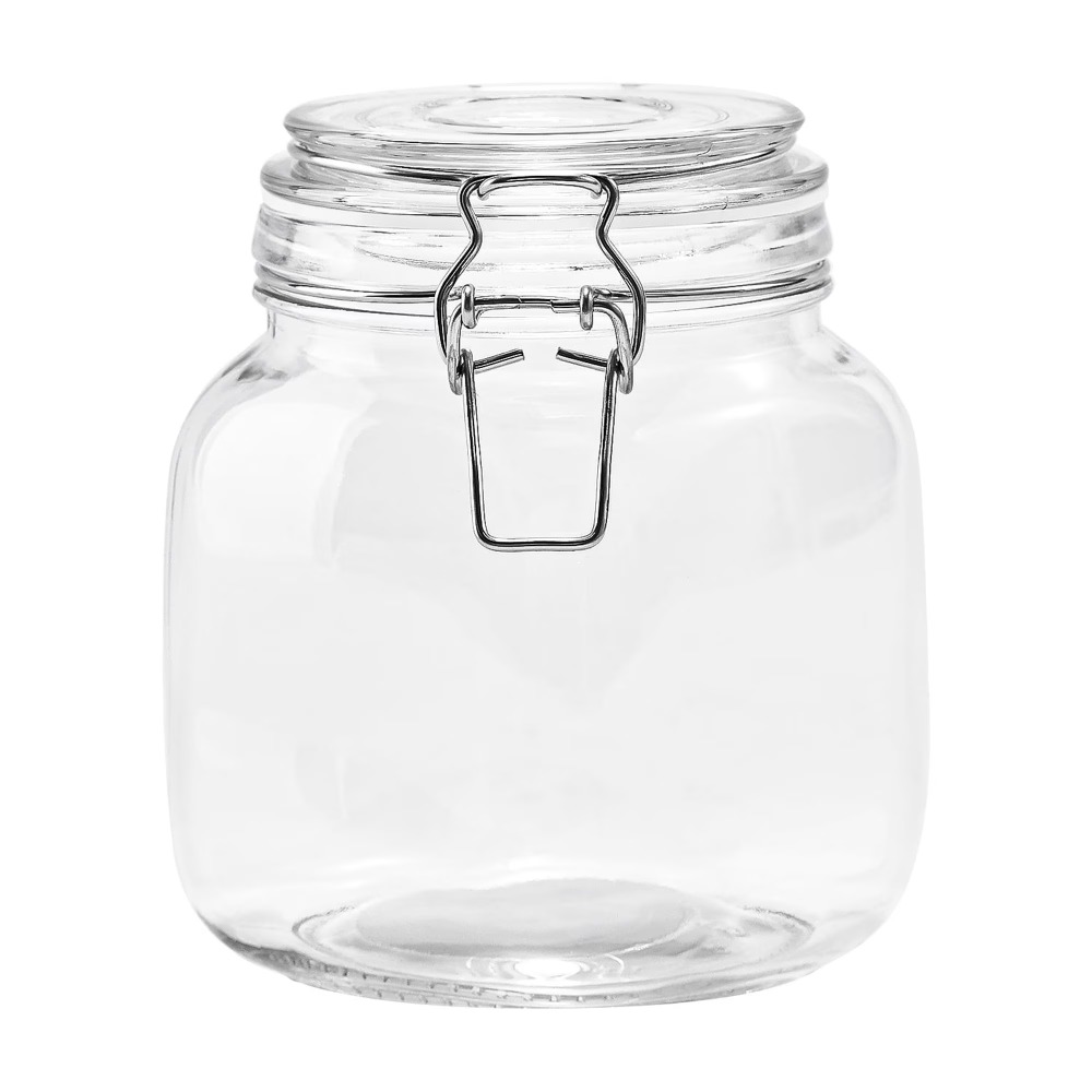 メインステイズ 38オンス ガラス製食品保存容器 ロック式密 - Food Storage With Glass Lids のレビューと価格