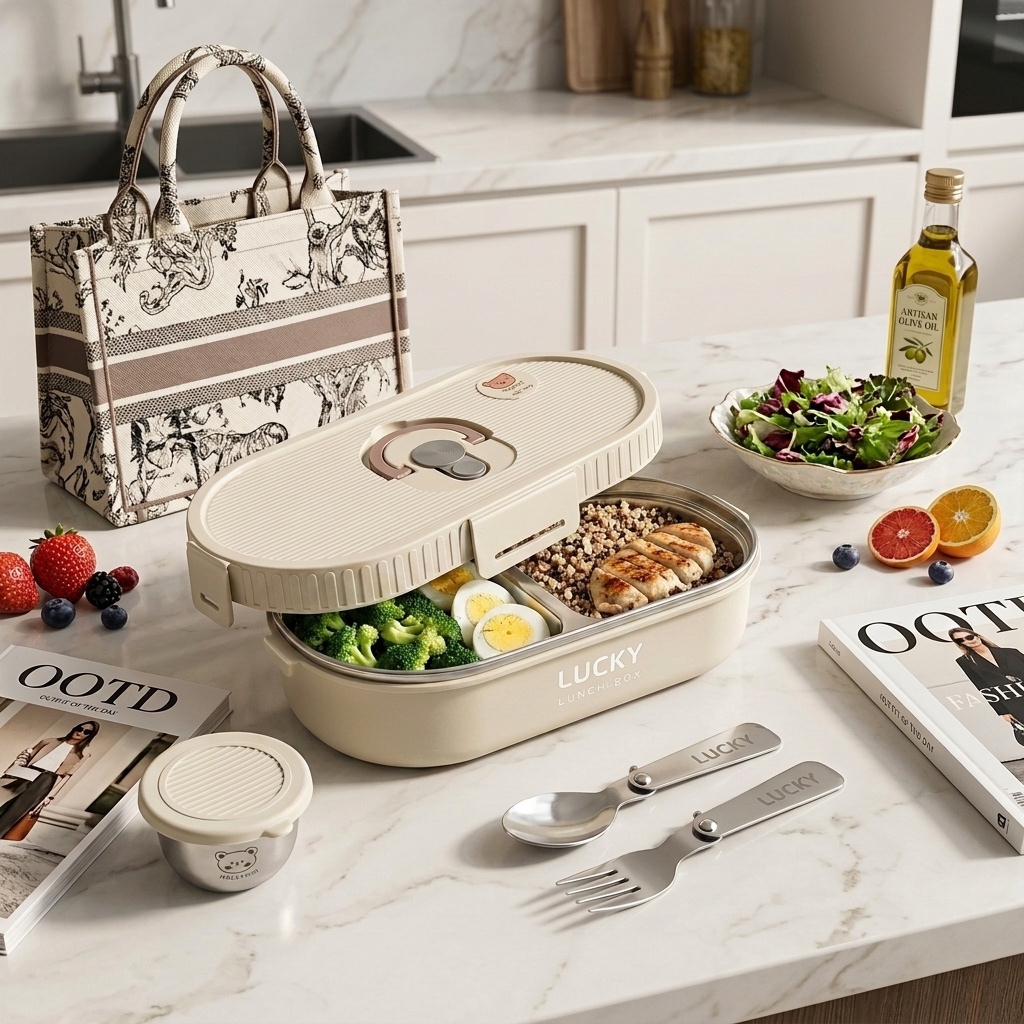 電子レンジ対応 304ステンレス製弁当箱セット 漏れ防止 ポ - Food Storage Prep Containers のレビューと価格