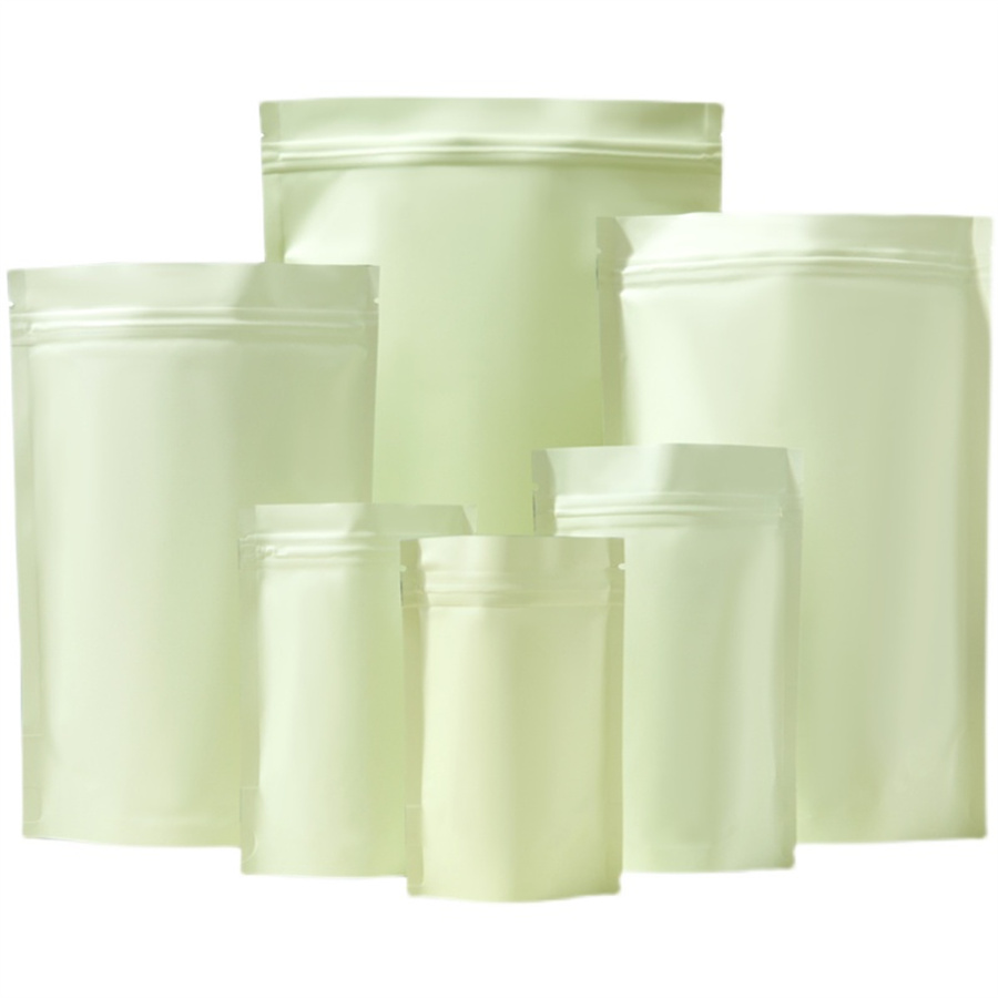 50/100個入り マットペールイエロー ジッパー付きスタン - Food Storage Usa のレビューと価格