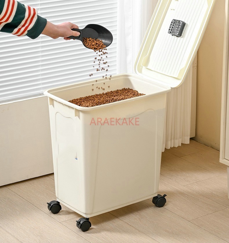 大容量の厚いドッグフードバケツ、穀物貯蔵バケツ、密閉された防 - Food Storage For Dog のレビューと価格