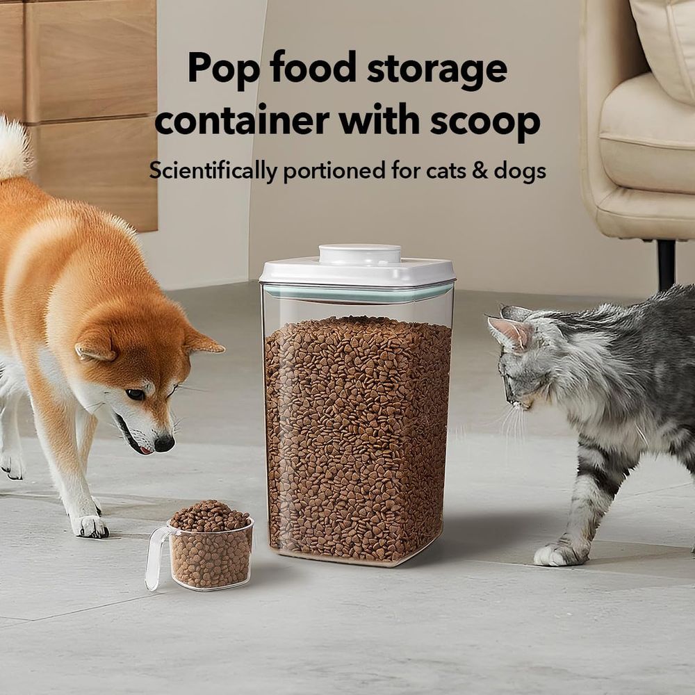 130ml スコップ付き – 4L/4.2qt 気密ドッグフ - Food Storage For Dog のレビューと価格
