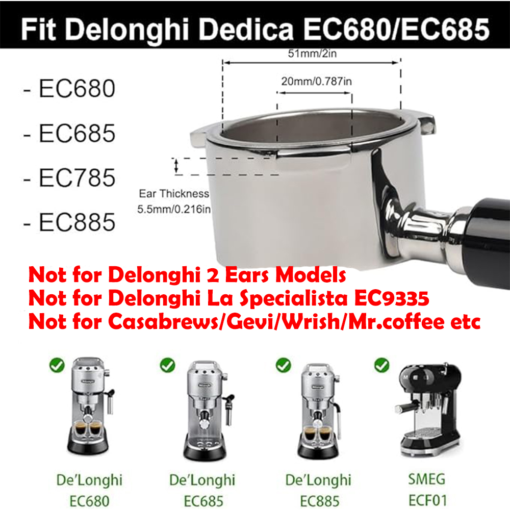 デロンギマシン用コーヒーポータフィルター、二重スパウト、1、 - Delonghi Espresso Magnifica のレビューと価格