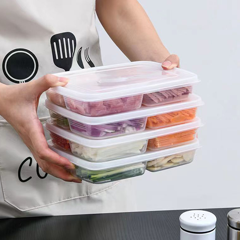 新しい【4グリッドプラスチック収納ボックスポータブルコンパー - Food Storage Cupboard のレビューと価格