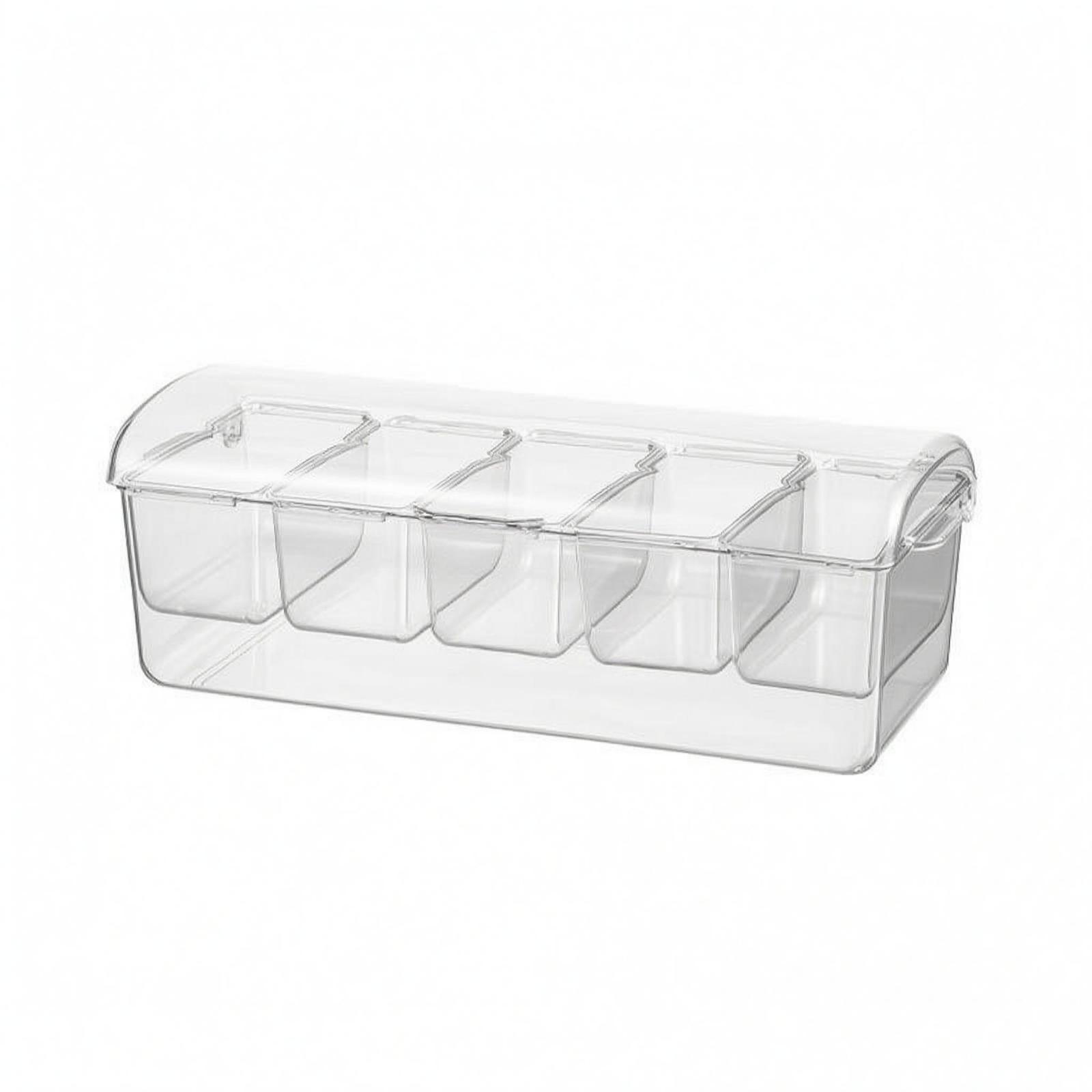 気密性の高いサラダ保存容器、5つのコンパートメント付きの長方 - Food Storage Prep Containers のレビューと価格