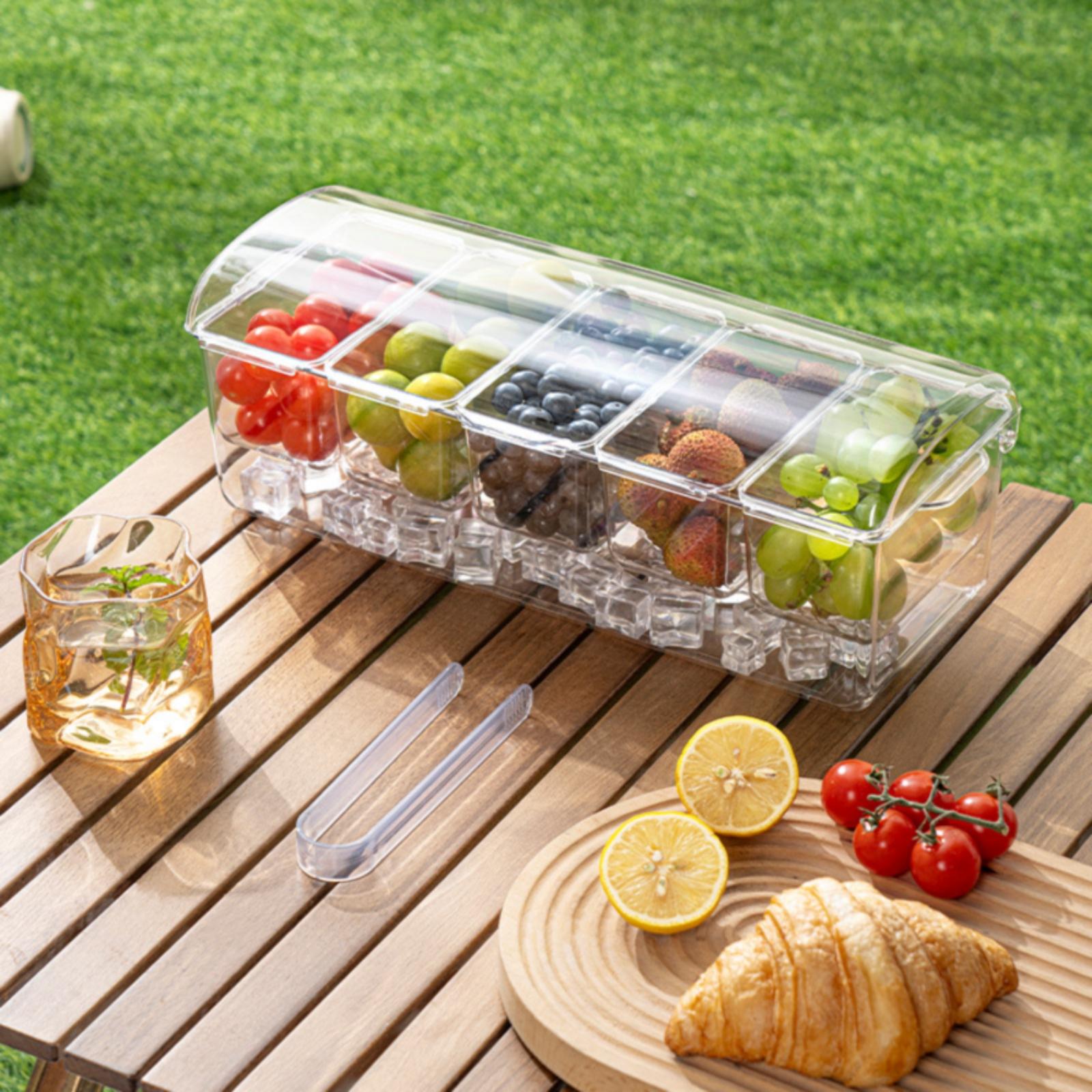 気密性の高いサラダ保存容器、5つのコンパートメント付きの長方 - Food Storage Prep Containers のレビューと価格