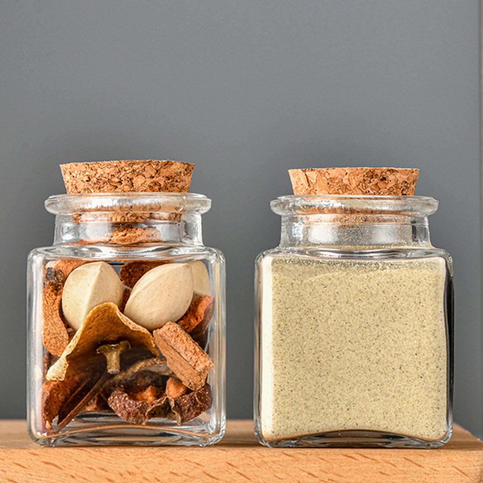 1/5/10 個ガラス保存瓶キッチンパントリーオーガナイザー - Food Storage With Glass Lids のレビューと価格