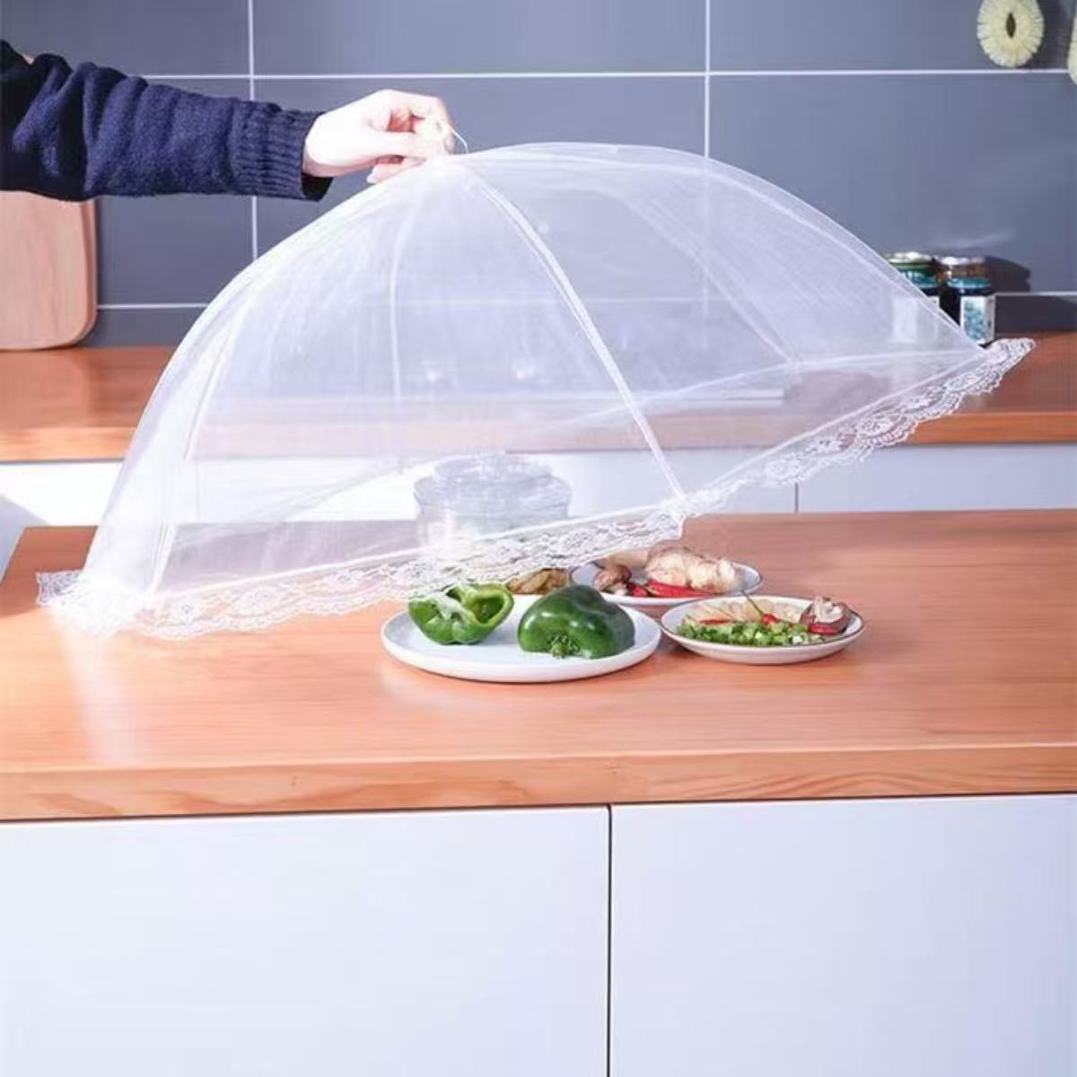 食品カバーメッシュ折りたたみ式洗えるハエ防止テーブルカバー防 - Food Storage Long Term のレビューと価格