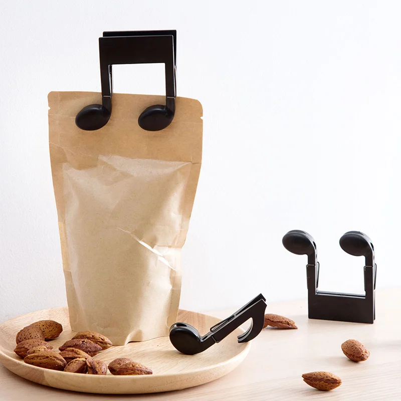 スナック生鮮食品保存袋クリップセット音符クリップ家庭用スナッ - Food Storage Notes のレビューと価格